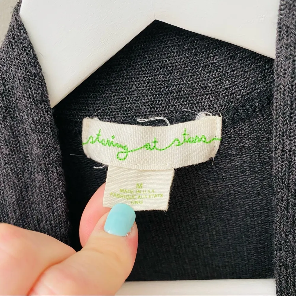 Urban Outfitters Open Front Cardigan Gray Sz Medium - Image 4