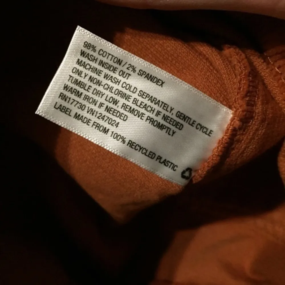 New Orange Corduroy Cropped Pants 70s - Image 5