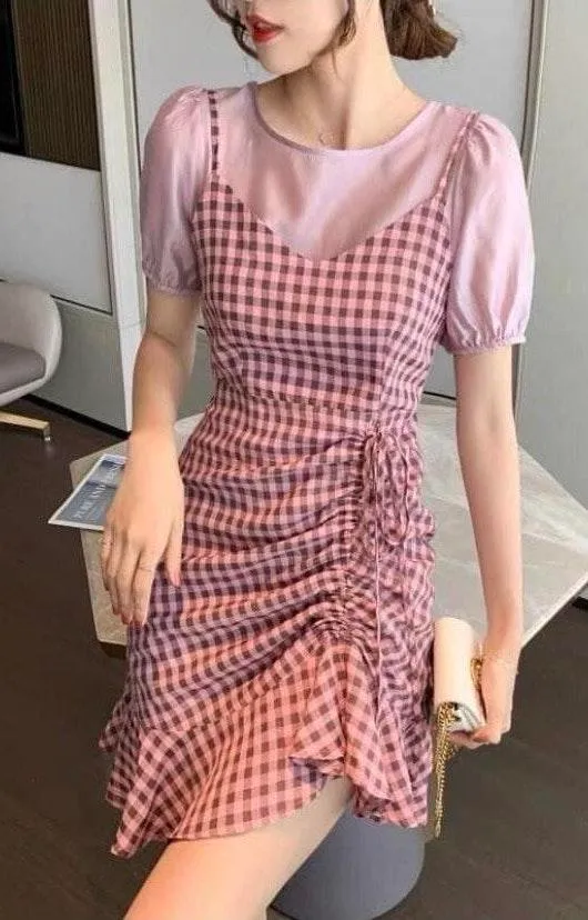 Set Top + Dress (15) Pink - Image 2