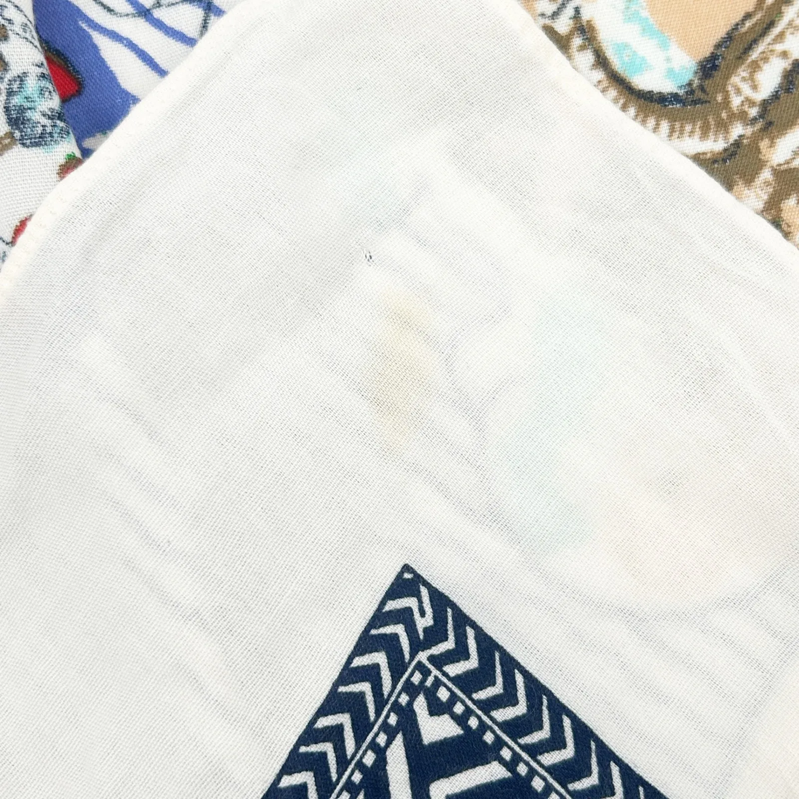 J. Crew Cotton Blend Sicilia Scarf Map Print Italy Mediterranean Travel Square - Image 6