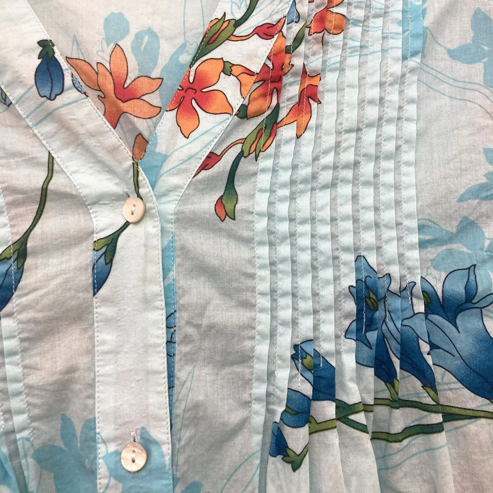 Soft Surroundings L'atalante Tunic PM  Blue Tropical - Image 7