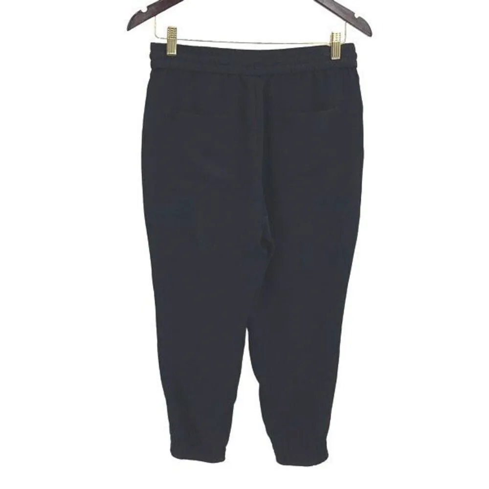 Ann Taylor‎ Womens Polyester Drawstring Cropped Jogger Pants Black Size SP - Image 3