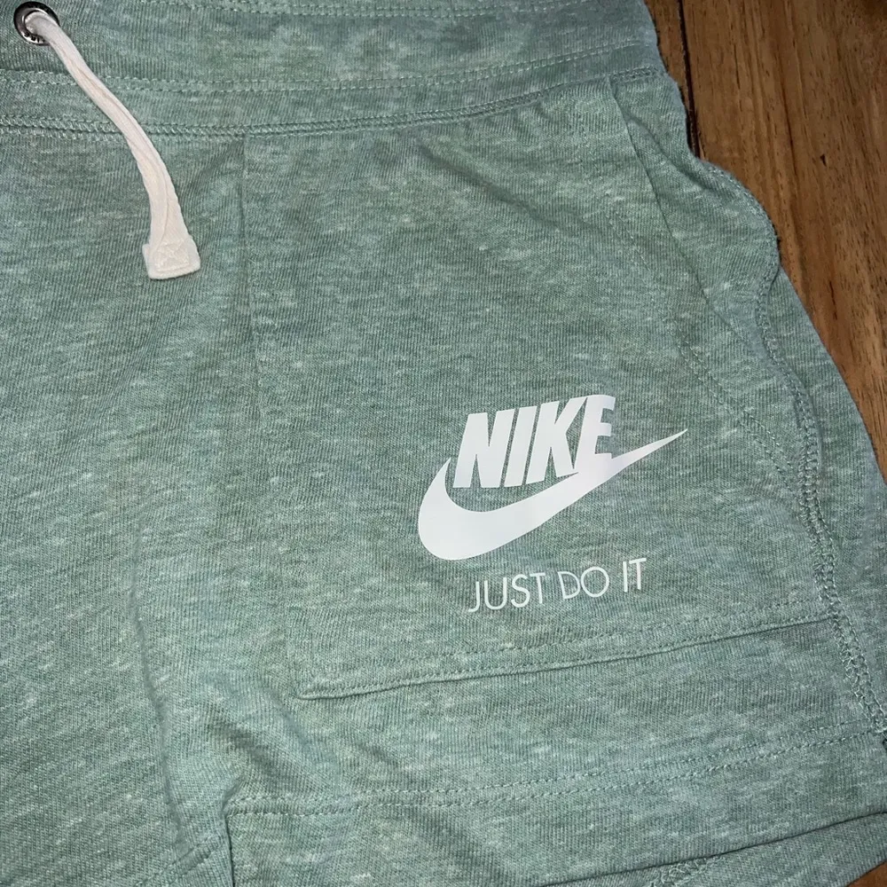 Nike light green  shorts - Image 2