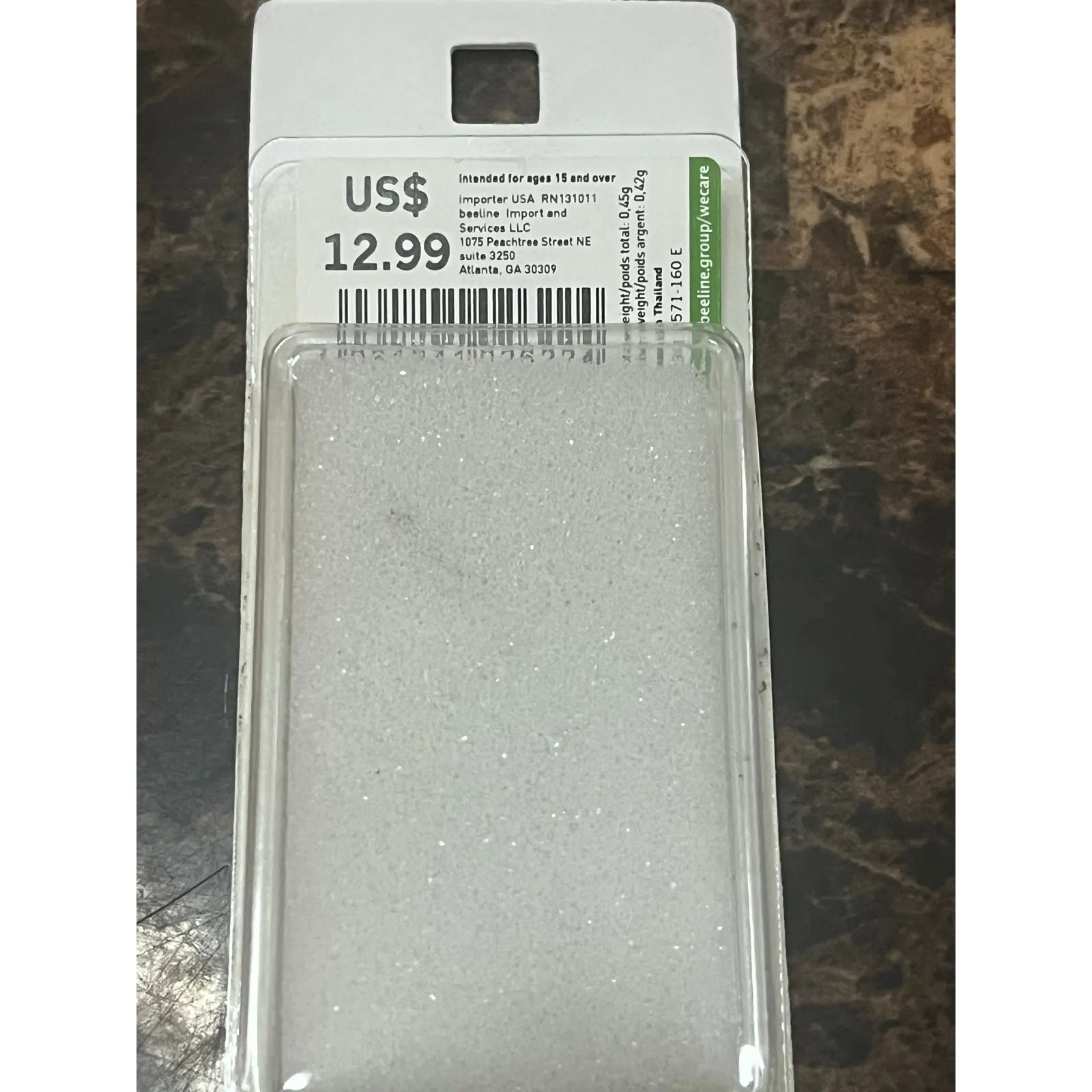 Sterling Silver Argent cartilage helix earring - Image 2