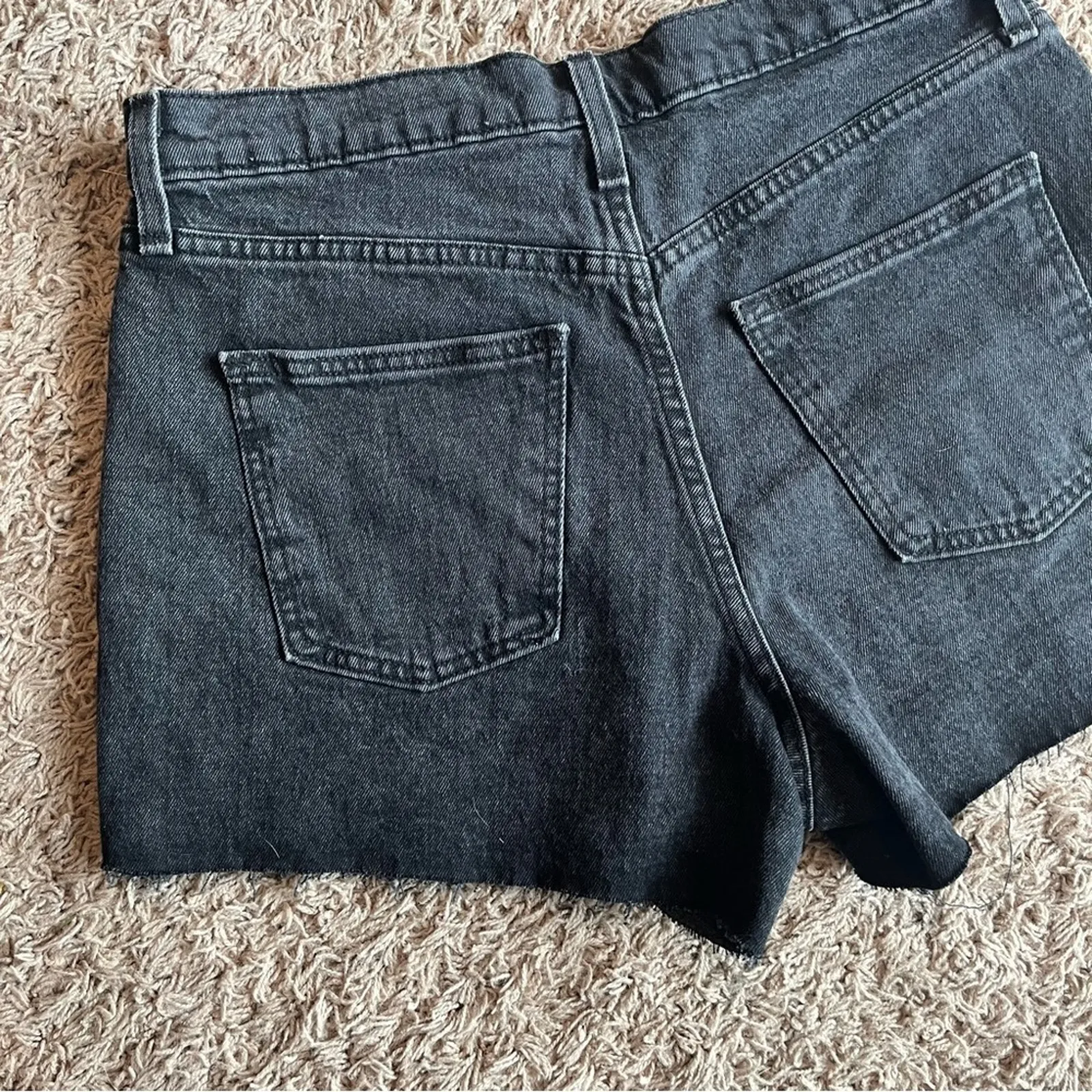 Universal Thread Black Highest Rise Shortie Short Jean Shorts Size 10 - Image 11