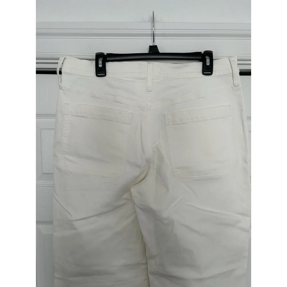 Madewell The Perfect Vintage Wide-Leg Jean w/Patch Pockets Vintage Canvas Sz 32 - Image 8