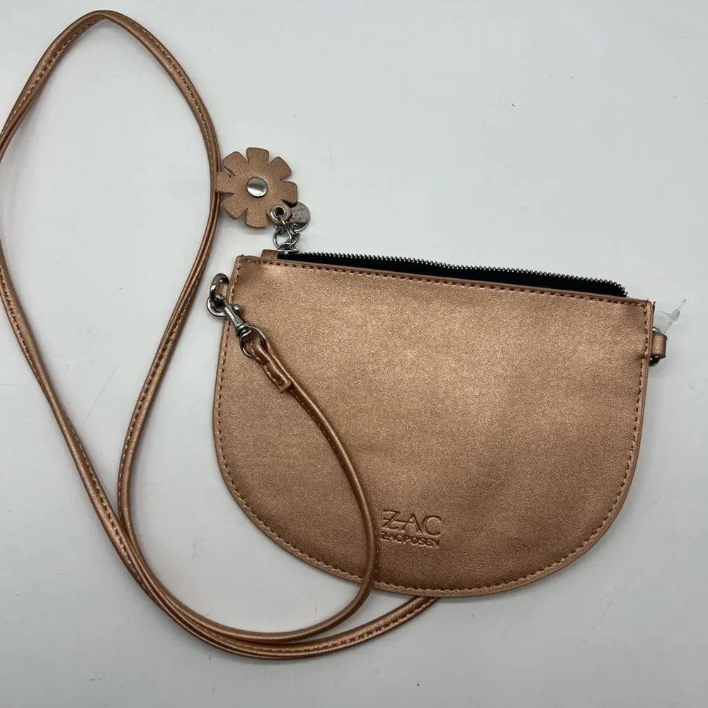 ZAC ZAC POSEN for Bloomingdale’s small beige pink shoulder or crossbody Tan - Image 9