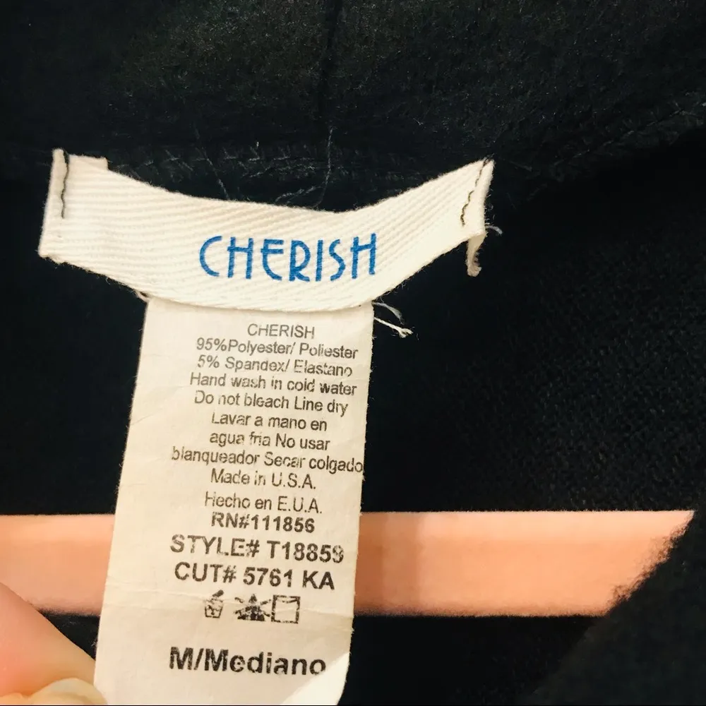 NWT Cherish Boutique Black Poncho sz Medium - Image 53
