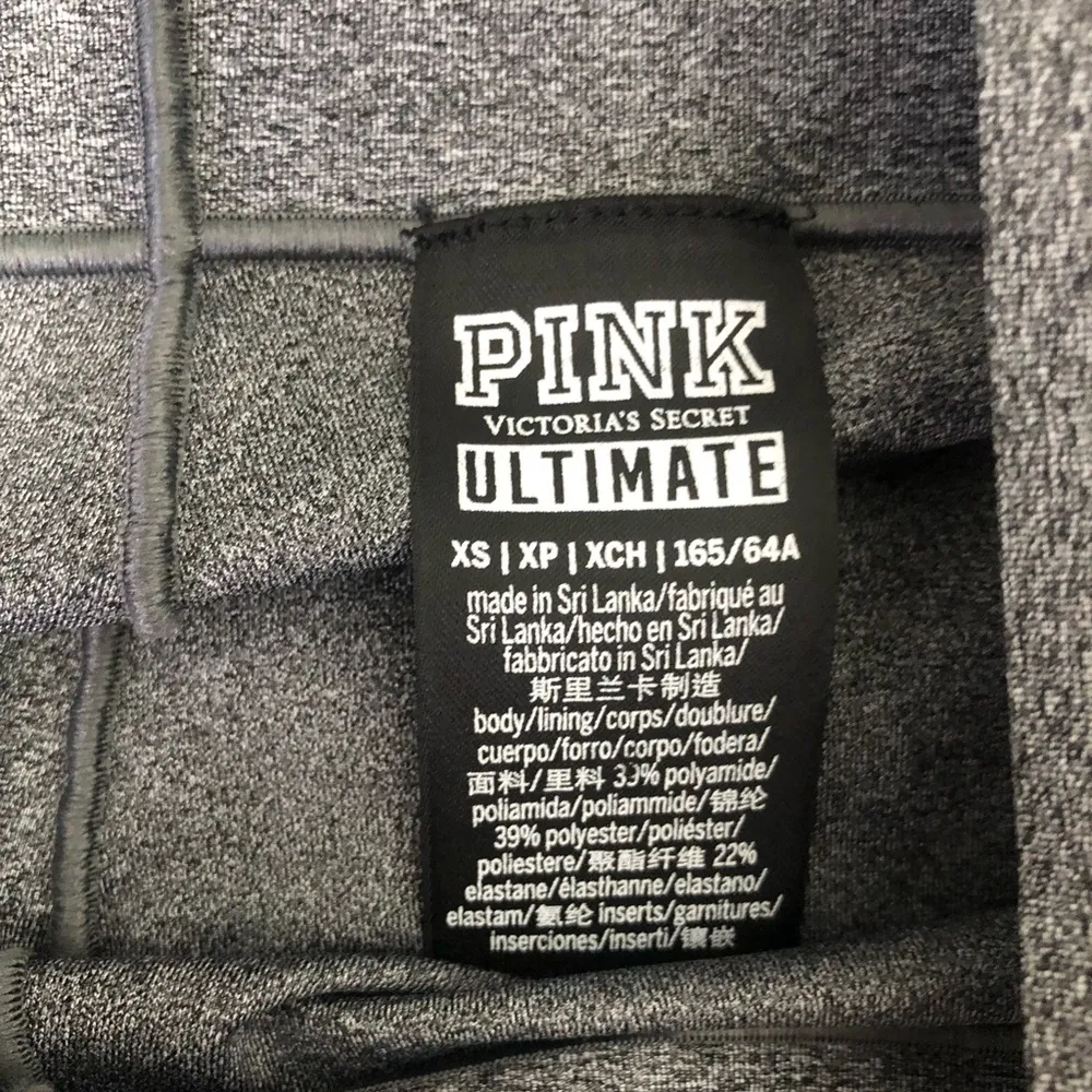 Victoria's Secret Pink Ultimate Bonded Legging Gray/Black - Image 6