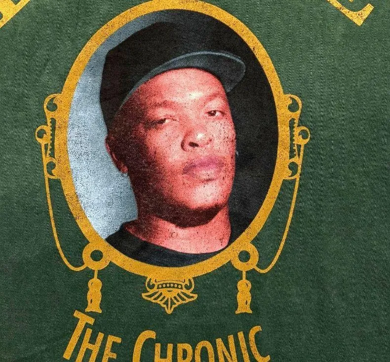 Death Row Dr Dre The Chronic Hip-Hop Debut Album Tee M - Image 2
