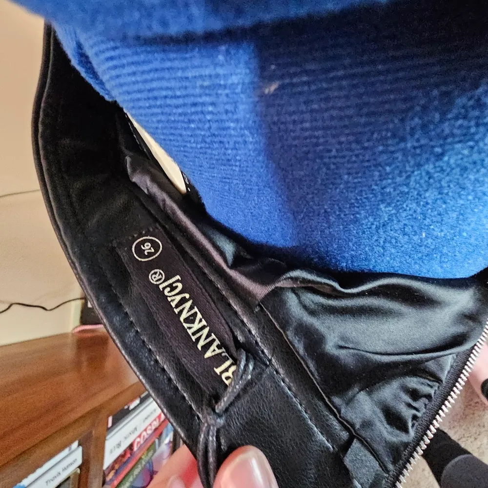 [BLANKNYC] Anthropologie Faux Leather Riveted Black Skirt - Image 5