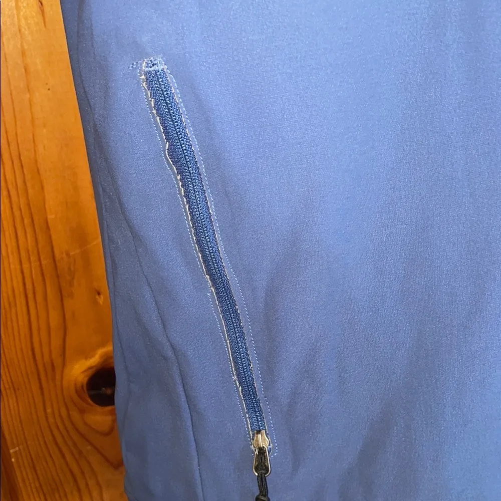 Patagonia Blue Soft shell Jacket High Collar outdoor wear size large women’s - Image 5