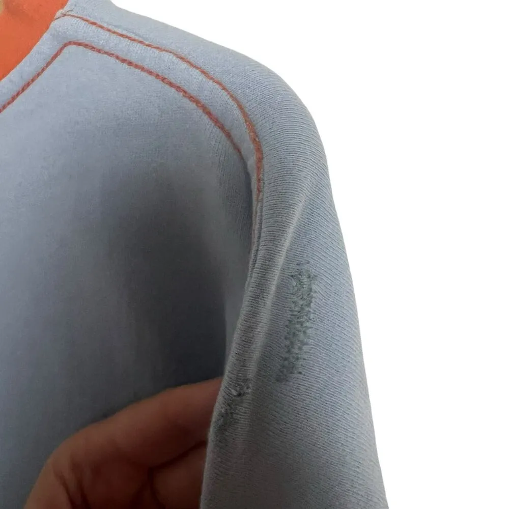 Simon Miller Blue Orange Cropped Colorblock Pullover Sweatshirt Size XS - Image 14