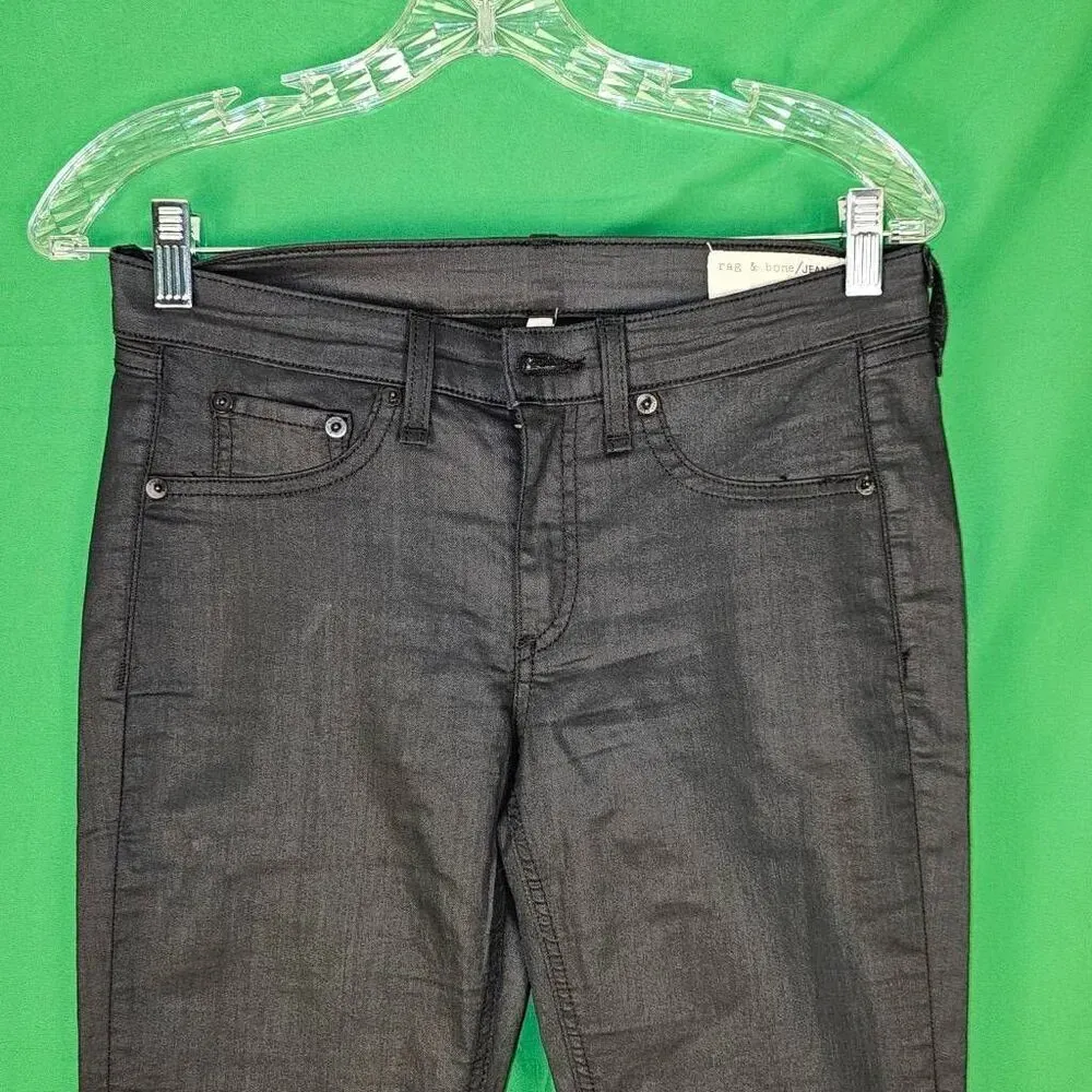 Rag and Bone  Jean Womens Black Leggings 28‎ - Image 3