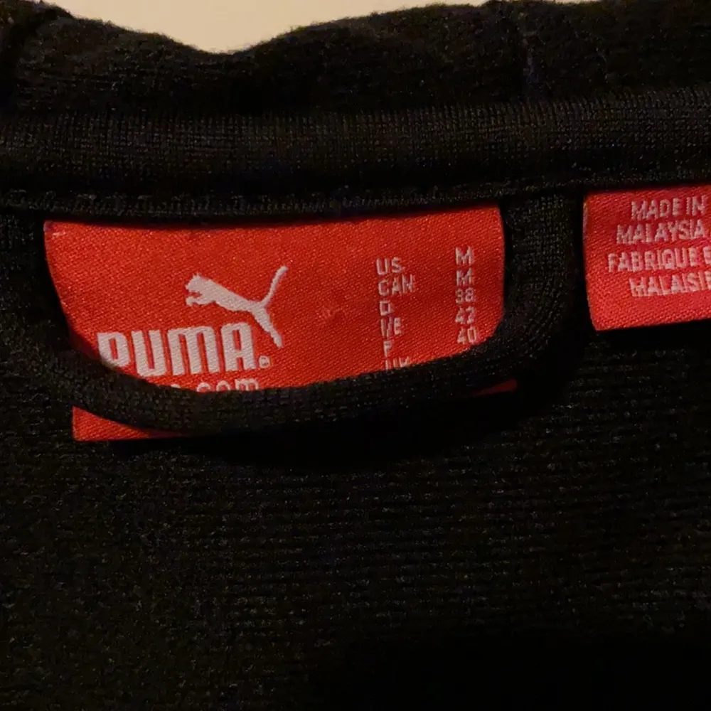 Puma track jacket hoodie black and grey y2k vintage - Image 3