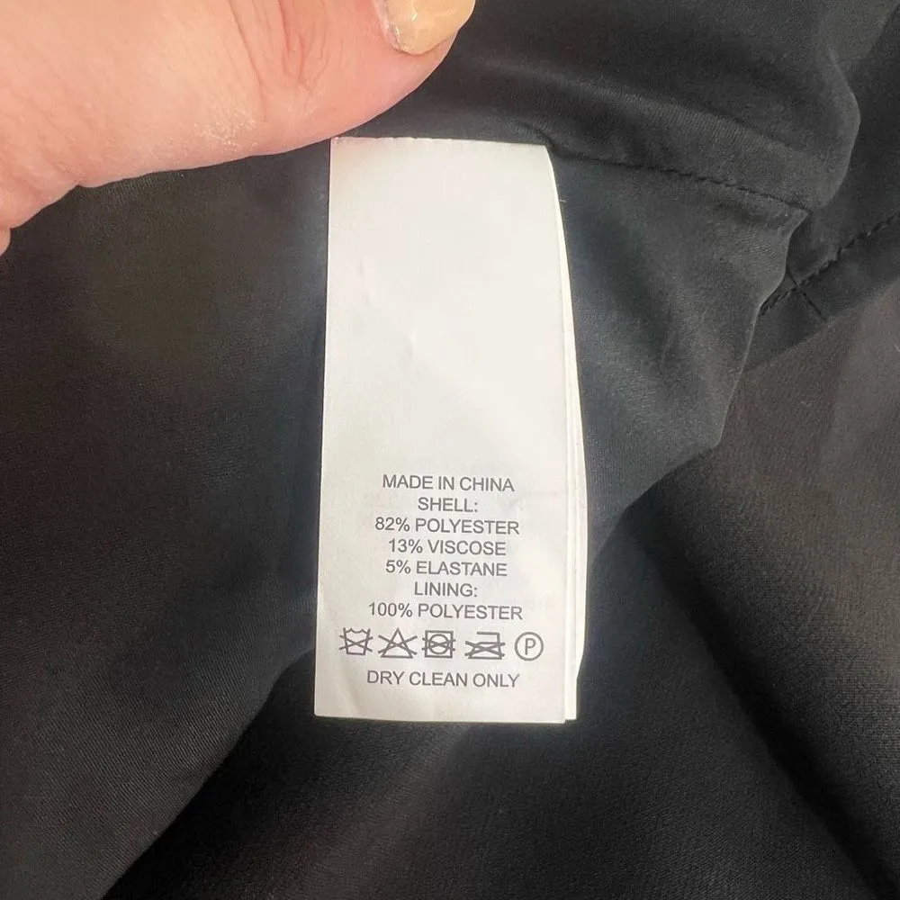 Kate spade black sleeveless rear gold zipper A-line dress size 2 - Image 11