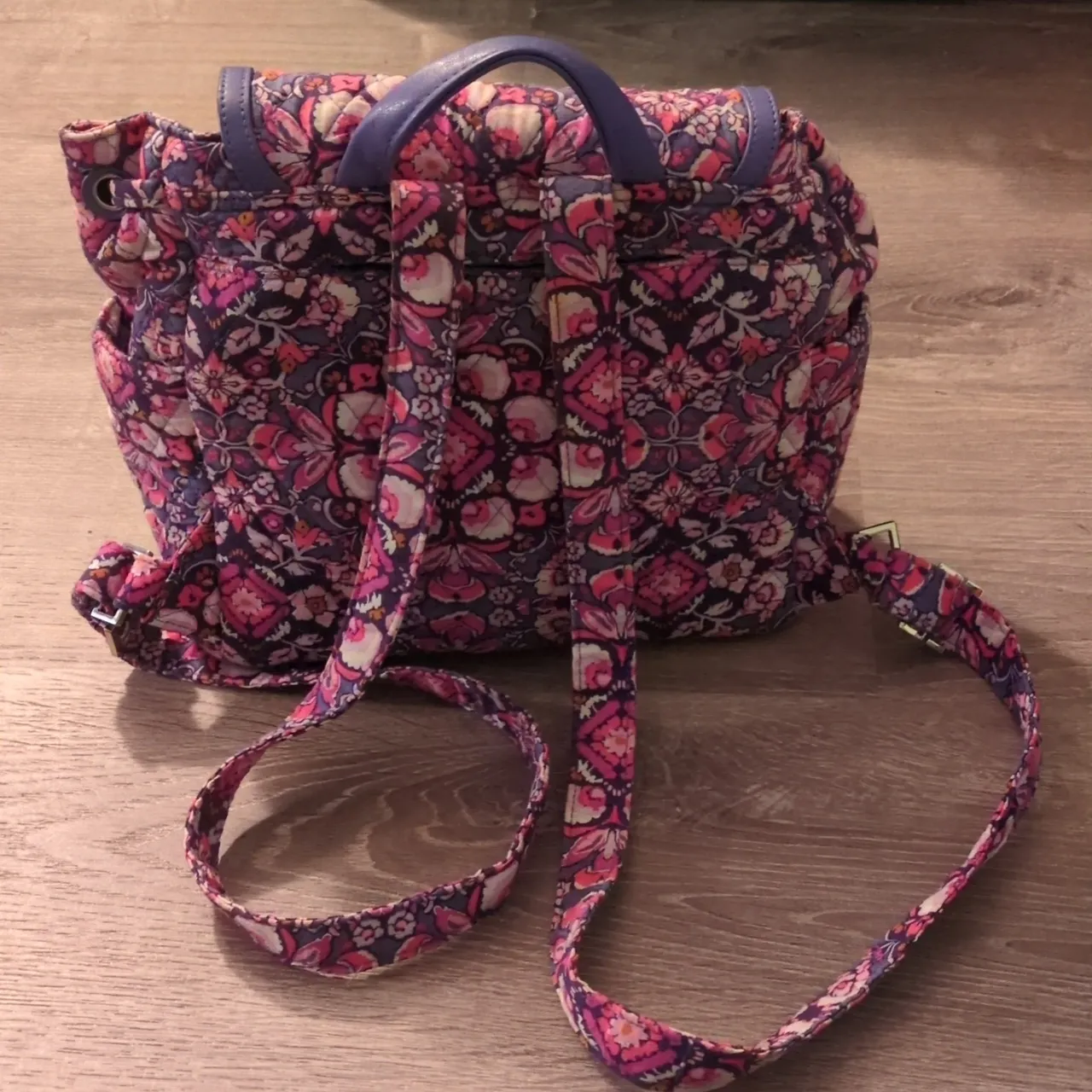 Very Bradley Floral Fashion Mini Backpack - Image 4