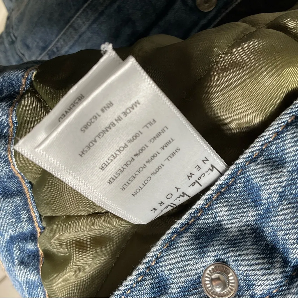 Nicole Miller 90's Vintage Inspired Sherpa Denim Lined Women's size large - Image 8