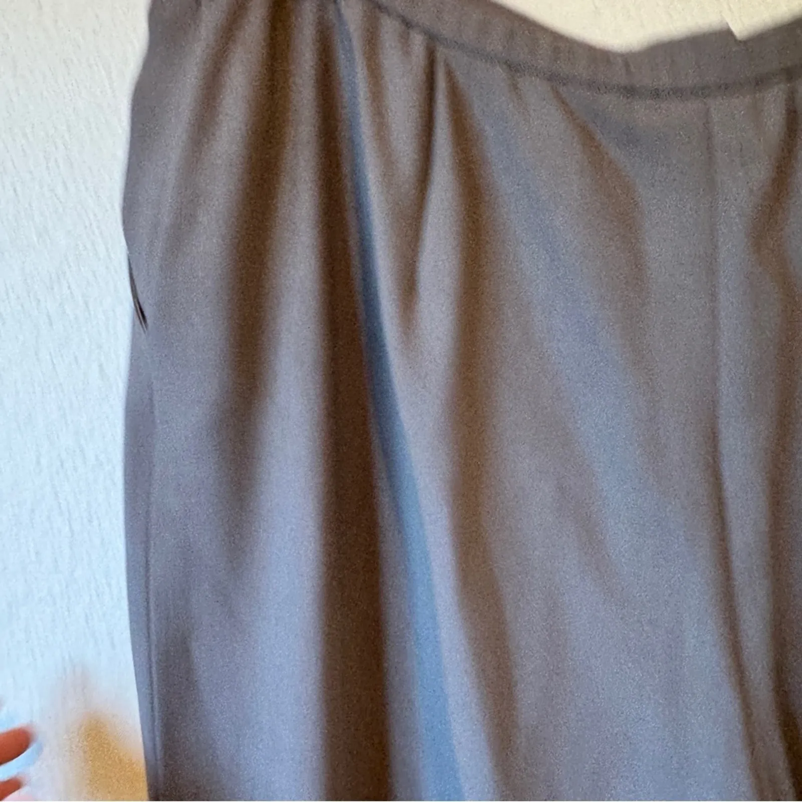 Eileen Fisher Brown Wool Straight Leg Trouser Dress Pants Womens L Lagenlook - Image 4