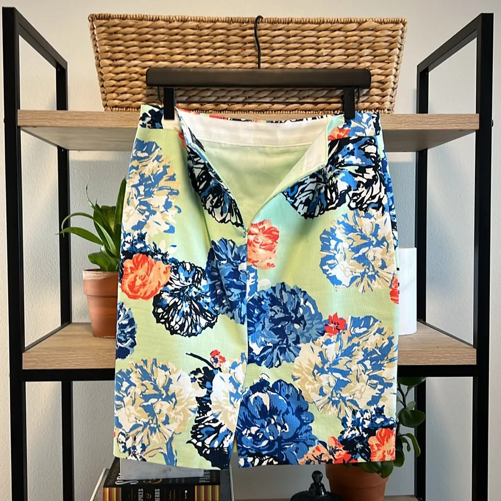 J. Crew Woven The Pencil Skirt Floral Print, 2 - Image 4