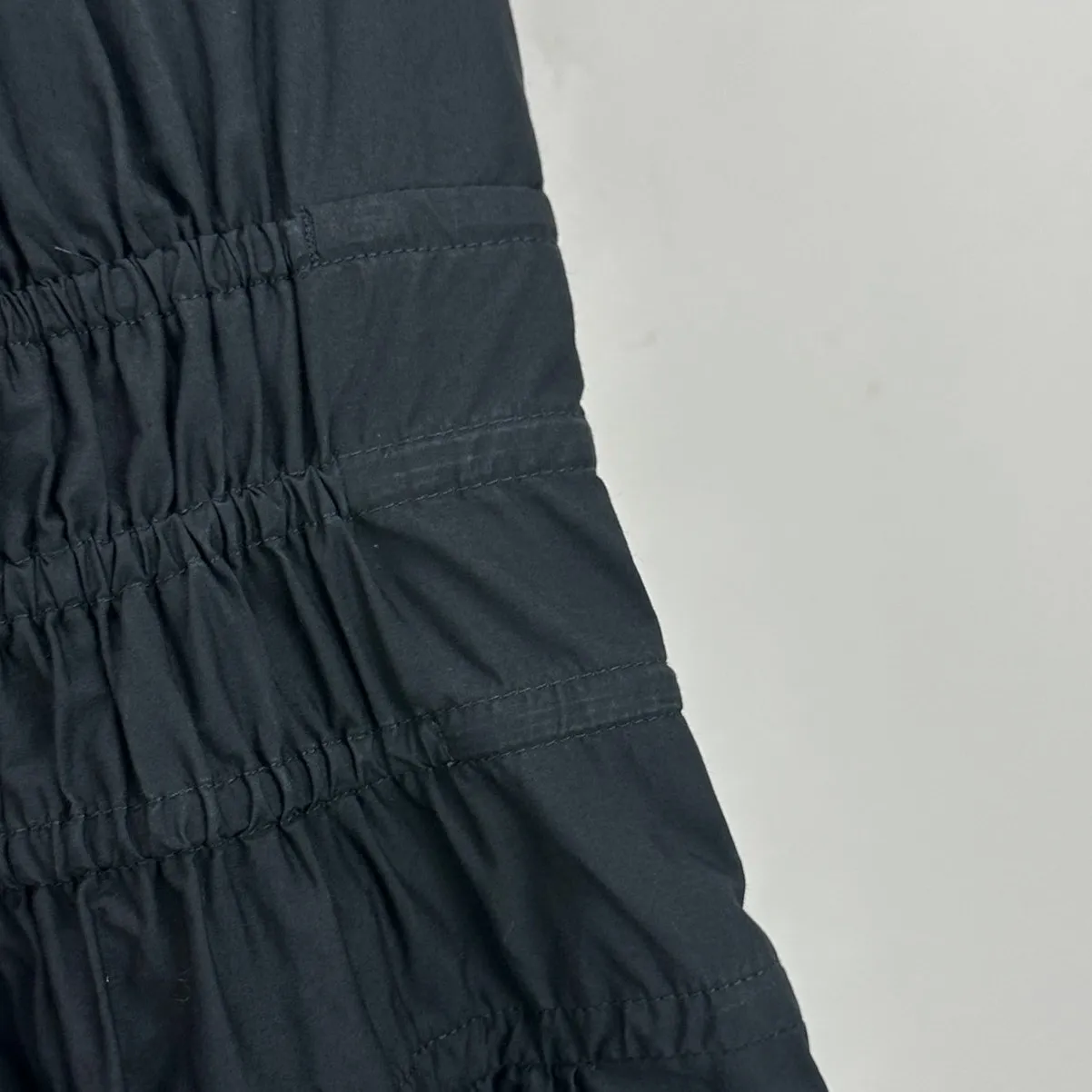 J.Crew Petite Smocked Sleeveless Dress Cotton Poplin Midi A Line Black XXS P NWT - Image 15