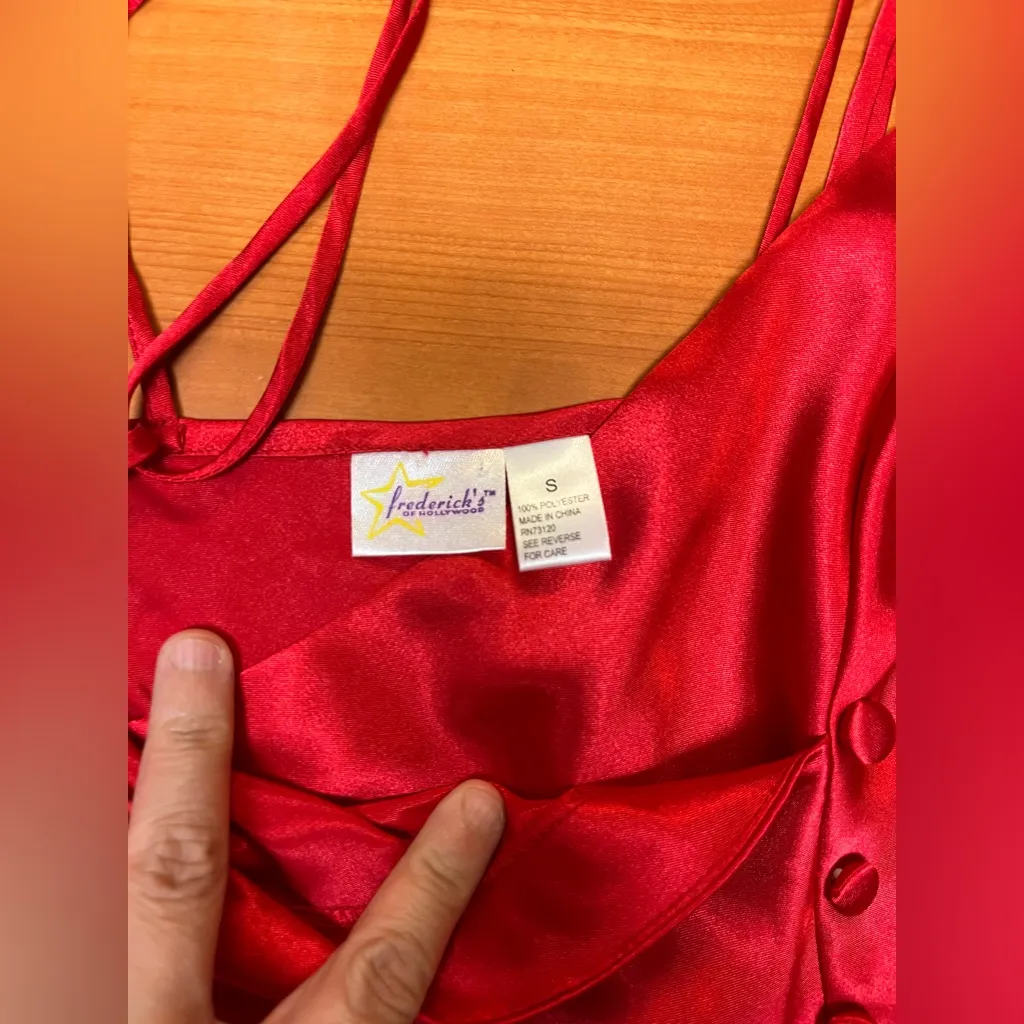 Vintage 90s Frederick’s of Hollywood Red‎ Lingerie Set – Size S - Image 6