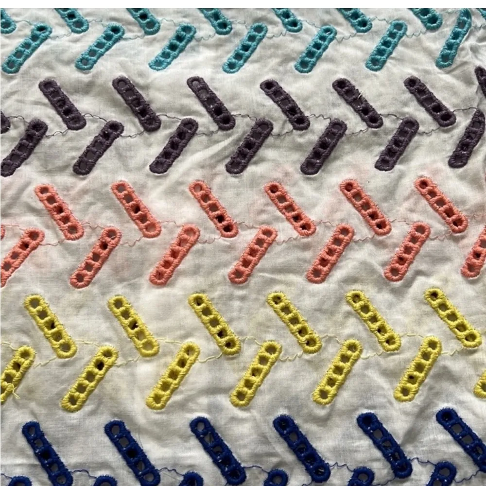 Onia Marina Mini Dress Geo Stitch - Image 7