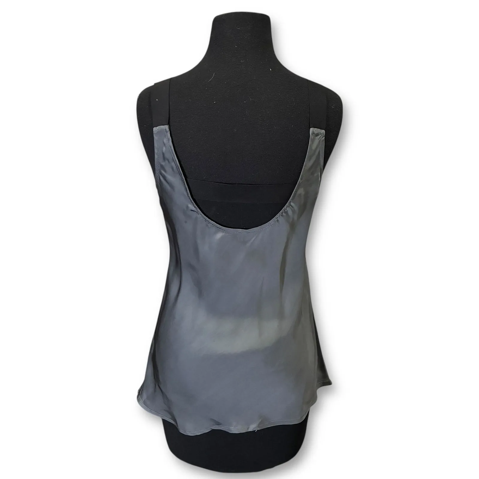 Theory Gray Viscose Tank Top Camisole Blouse Women's Medium Made USA - Image 2