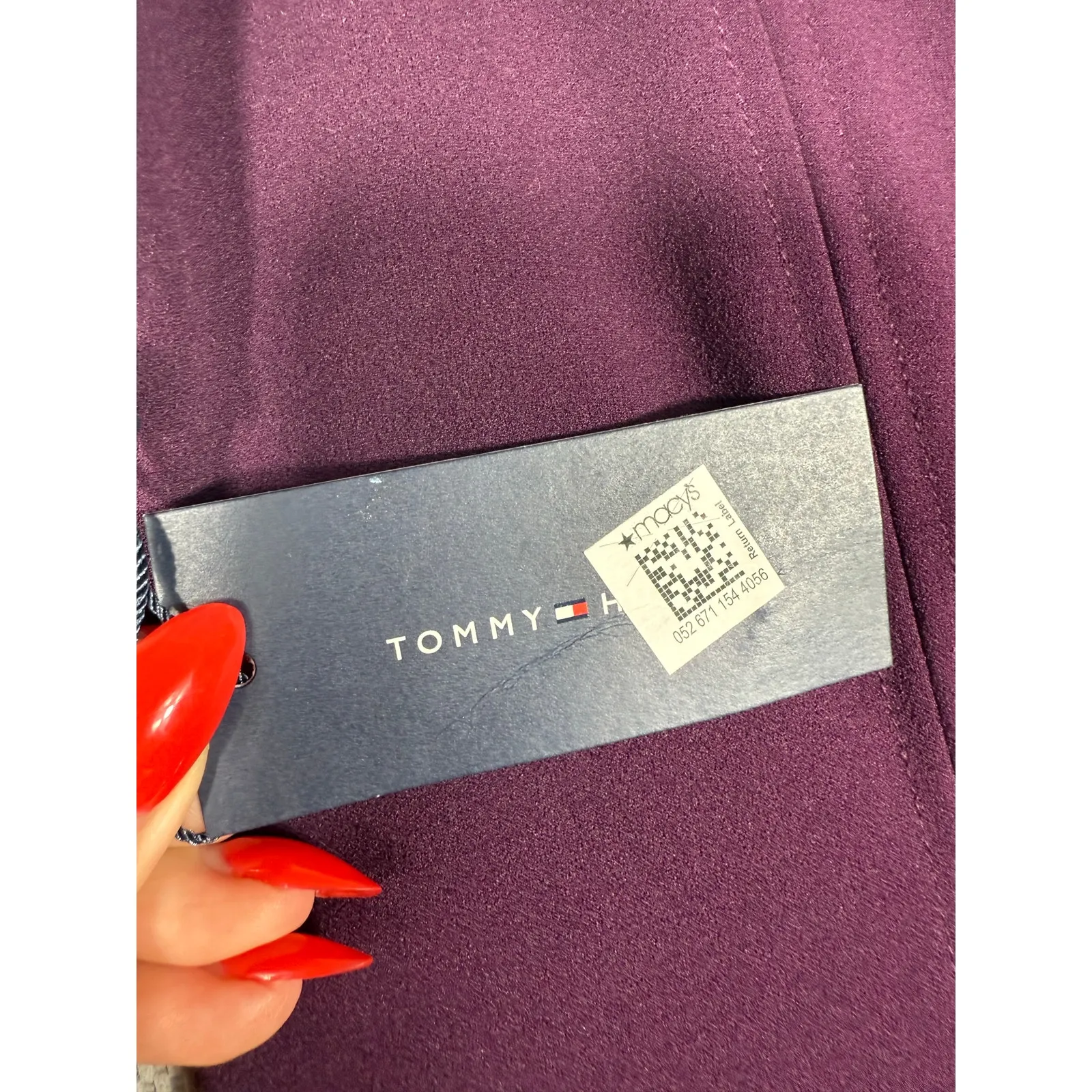 NEW- NWT Tommy Hilfiger Purple Fit & Flare Dress | Size 6P - Image 7