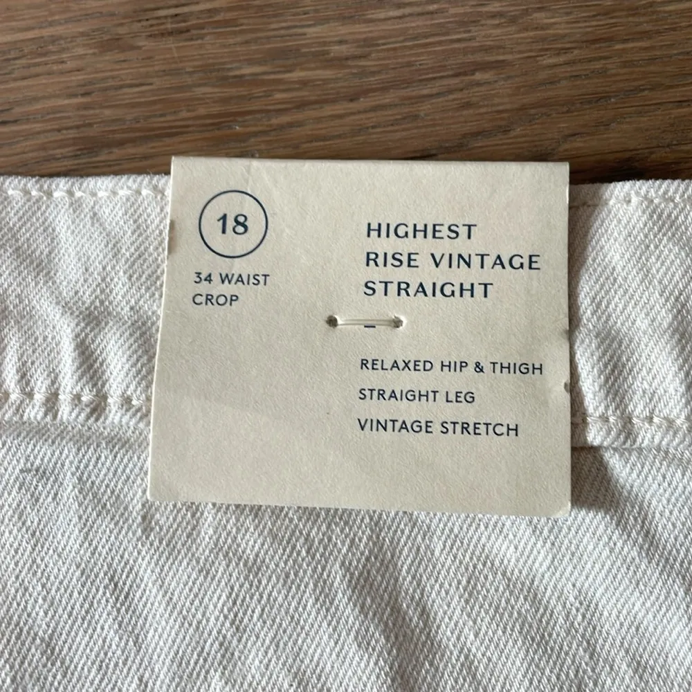 Universal Thread High-Rise Vintage Crop Straight Leg Jeans 18 NWT - Image 12