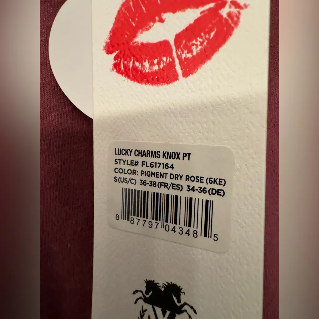 Wildfox Lucky Charms Know Women’s Dark Pink Joggers Size Small - Image 9