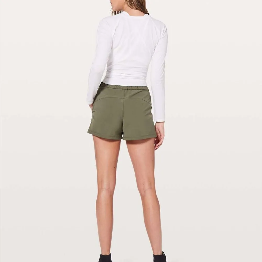Lululemon On The Fly Short *2.5" in Sage - Image 3