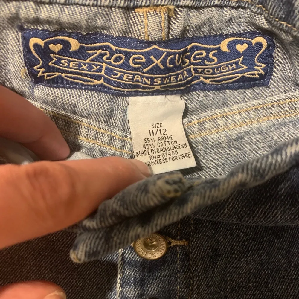 90s No Excuses dip-dye button fly jean shorts - Image 4