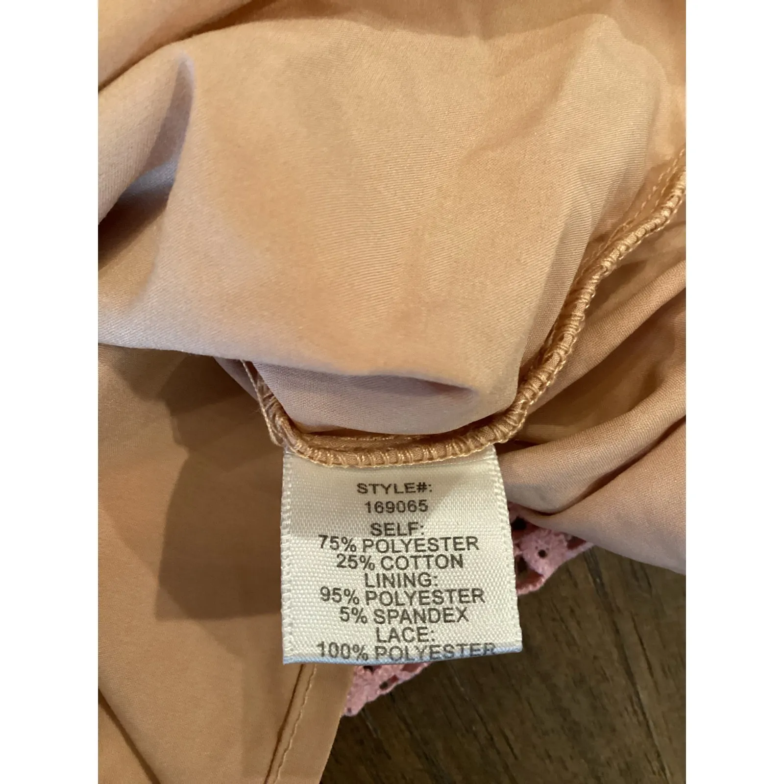 Current Air Anthropologie blush pink lace strappy midi dress S - Image 5