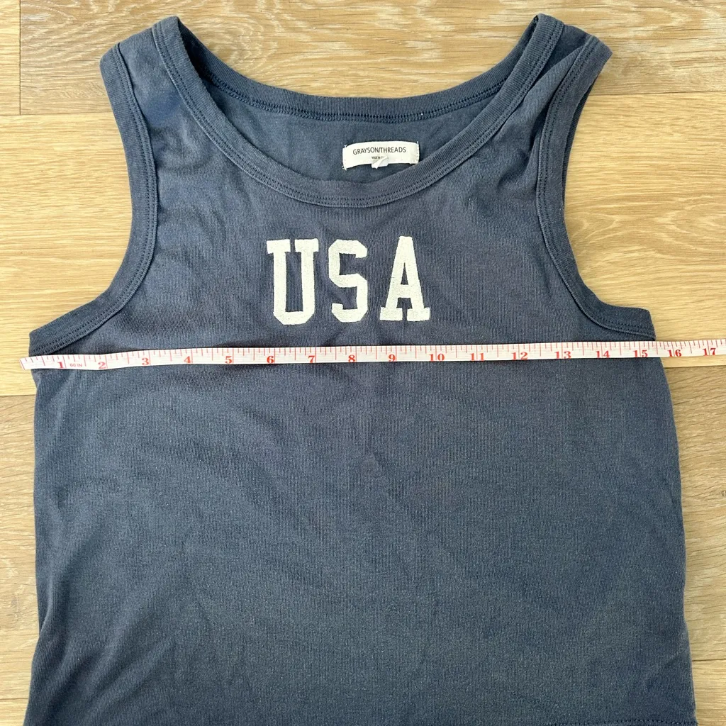 Grayson Threads USA Graphic Tank Top - Dark Blue - Image 4