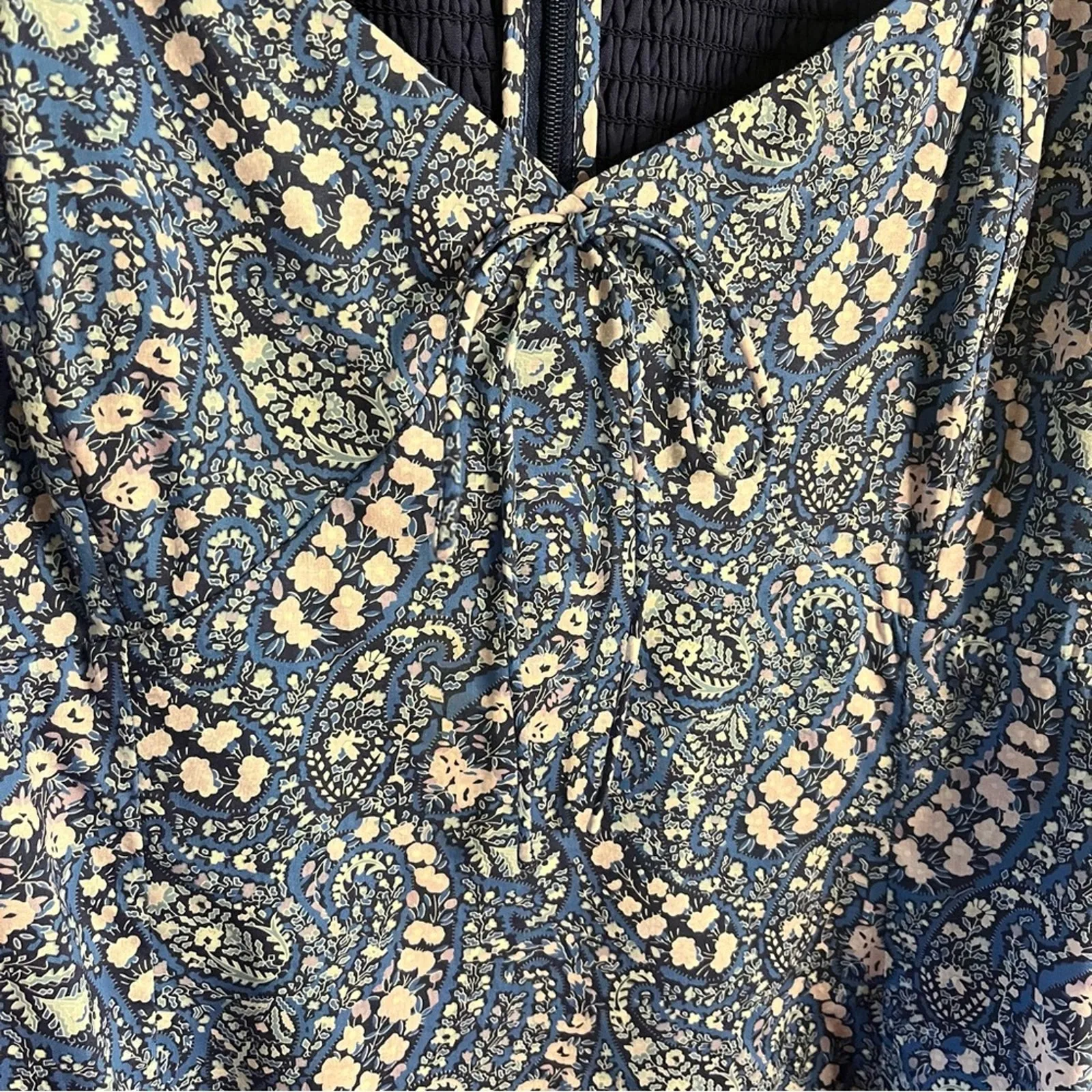 J. Crew Blue‎ Floral Liberty Fabric Dress Size 8 - Image 4