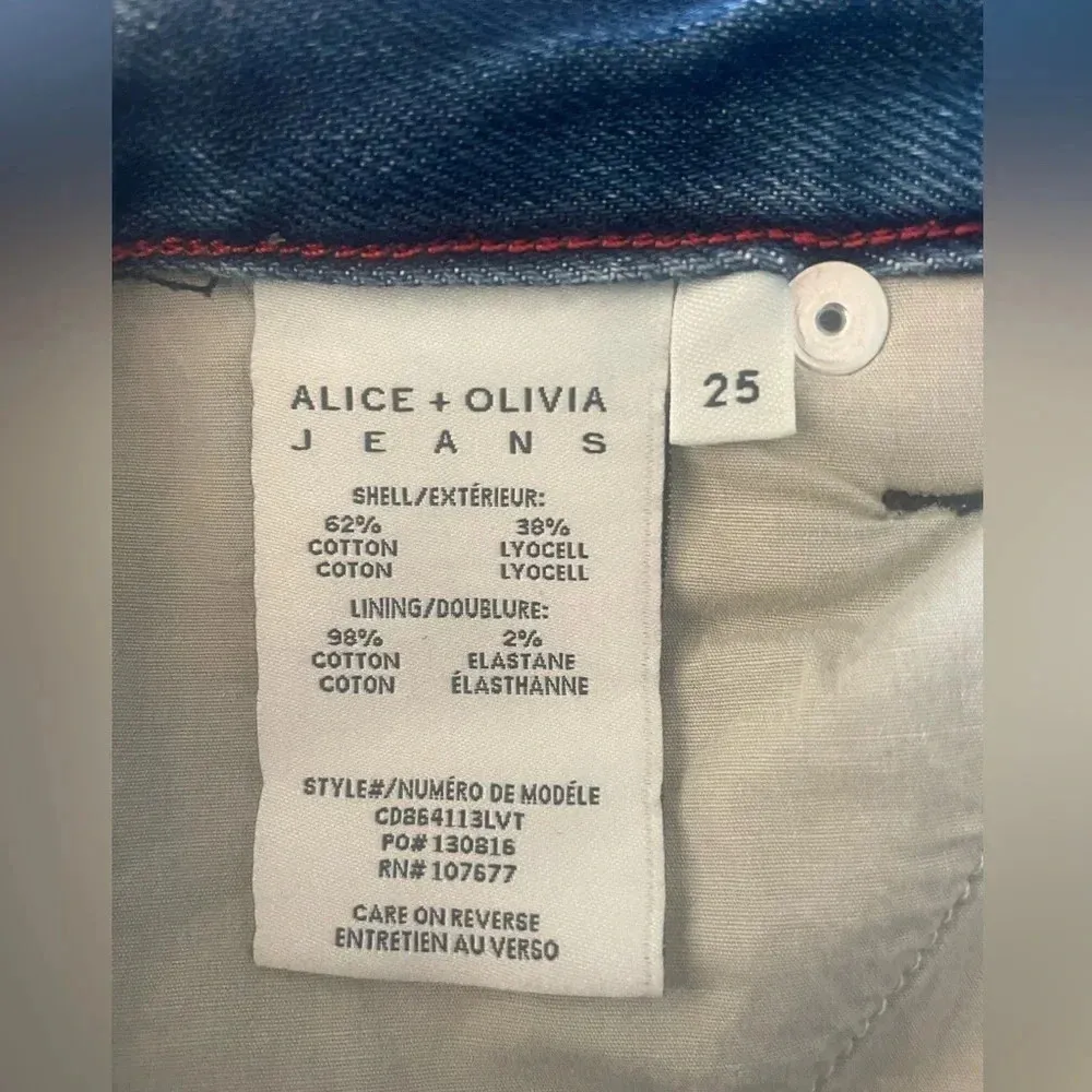 Alice + Olivia Cay wide-leg cargo jeans- size 25 - Image 8