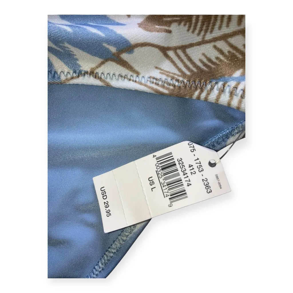 Aerie Womens Tropical Print Gold Knot Bikini Swim Bottoms - Image 8