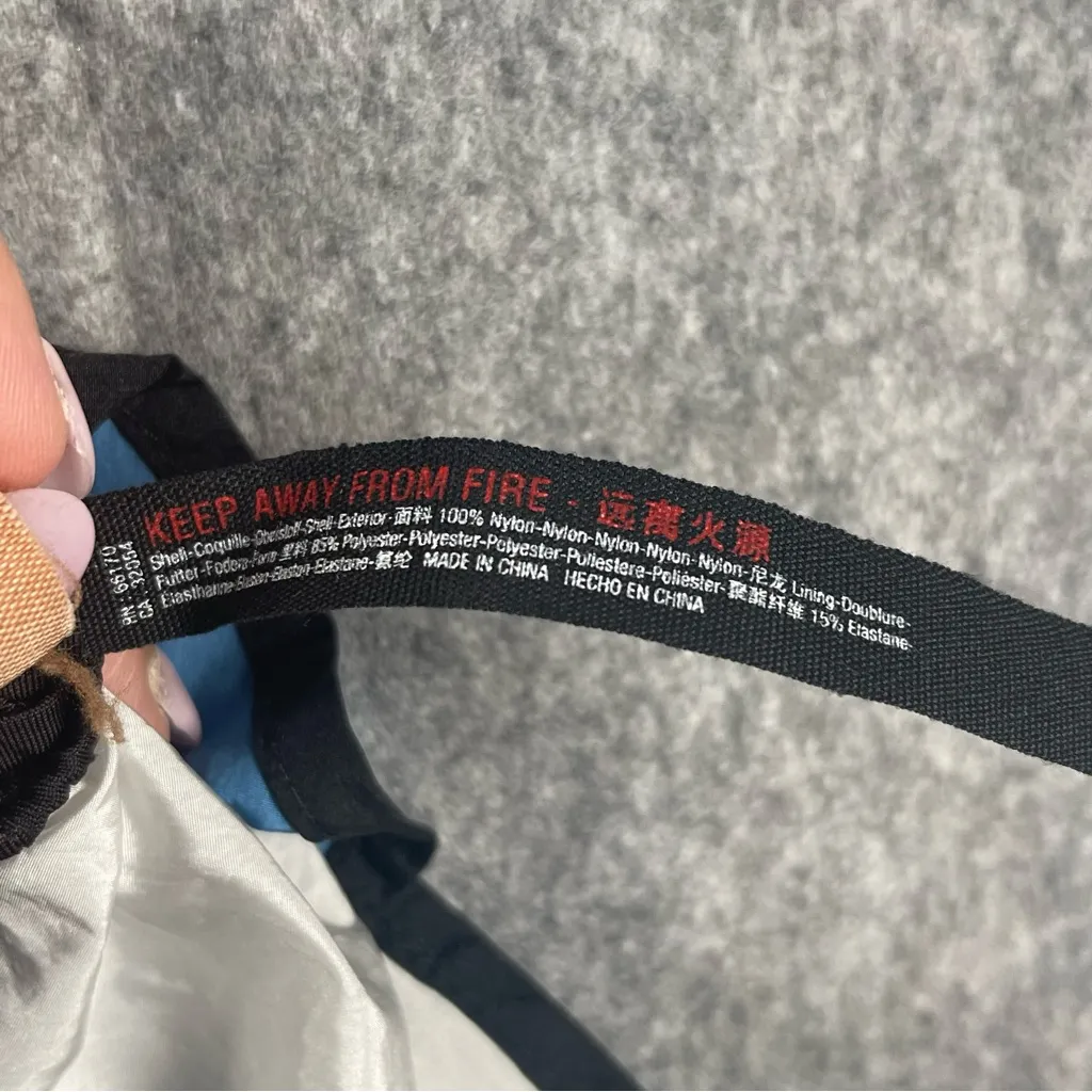 Free People Movement Womens‎ Size Large boxer style Shorts Blue and Black Nylon - Image 7