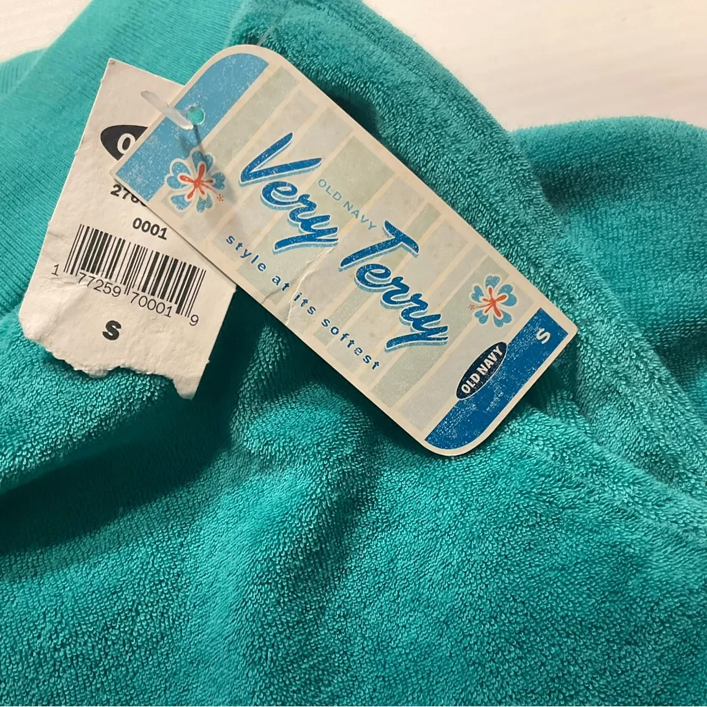 Old Navy Aqua Lounge Track Pants Women Sz S Sweatpant Jogger Terry Cloth Y2K NWT - Image 6