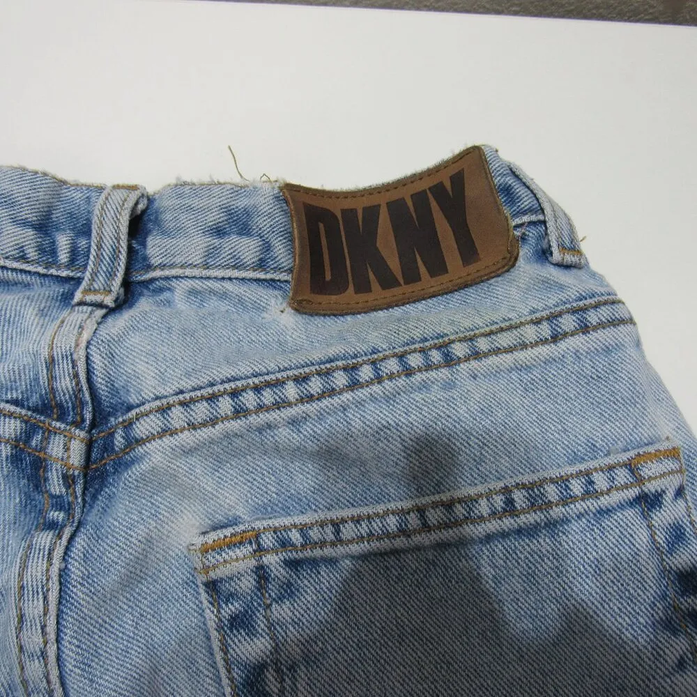 Vintage DKNY Jeans Women’s 6 Blue Straight Light Wash USA Made 90s - Image 4