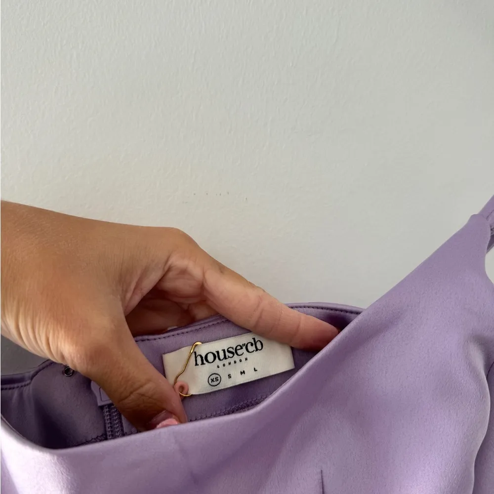 HOUSE OF CB Helena Purple Dress XS - Image 9