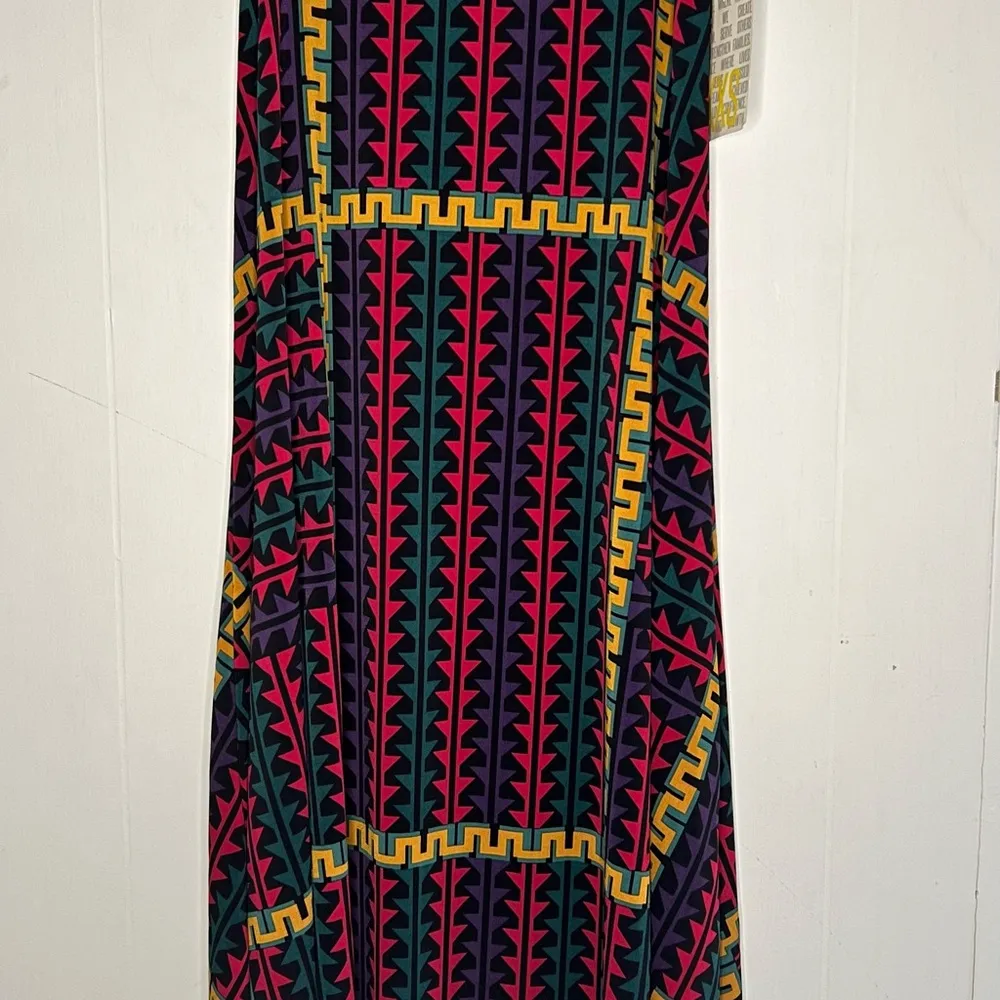 NWT LulaRoe Multicolored Geometric Maxi Shirt L16 51225 - Image 2