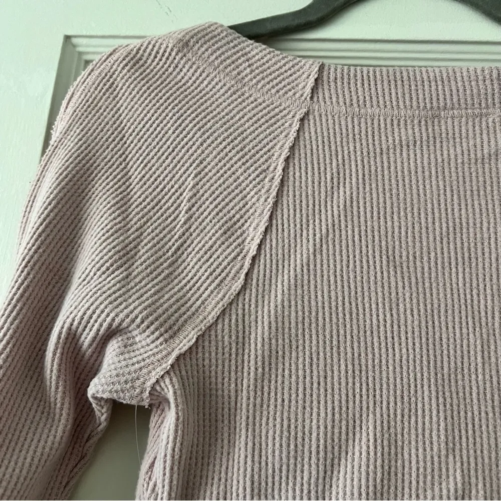 Free People On a Cloud Long Sleeve Bodysuit in Blush Tint Size Large NWT - Image 10