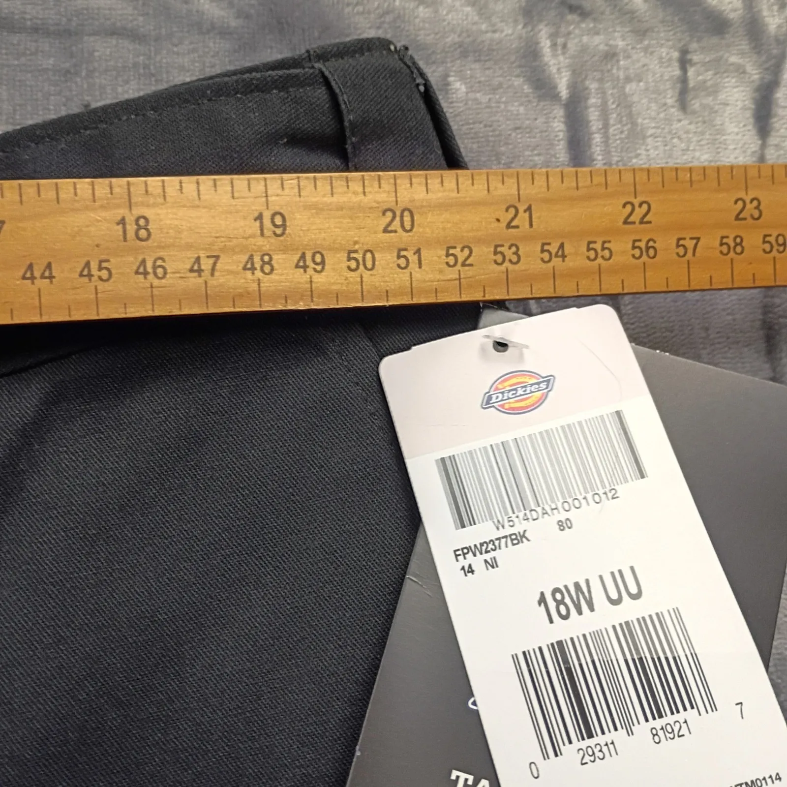 Dickies Tactical Cargo Pants Womens 18W 30 Inseam Gray Work Utility New - Image 6