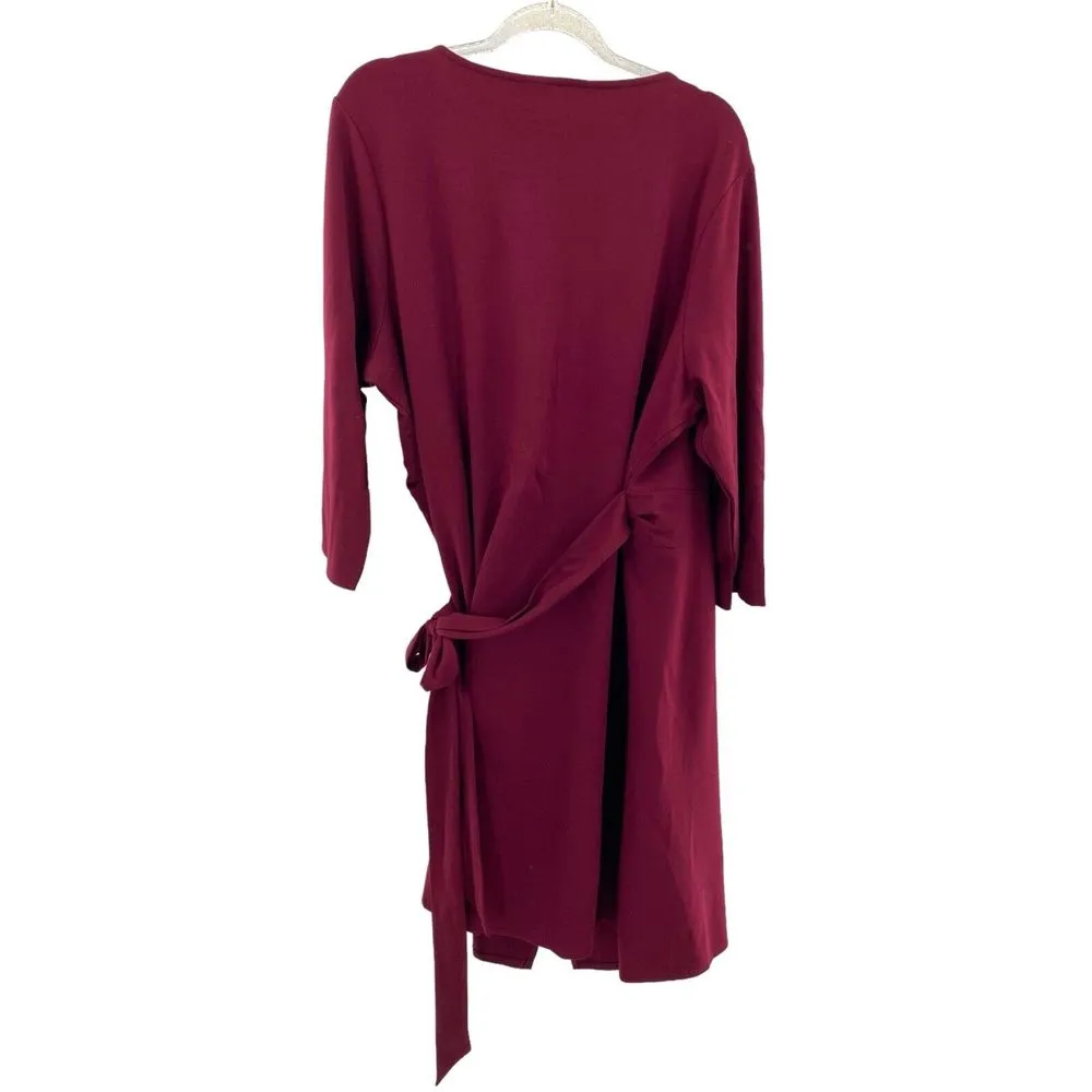 Seek No Further by Fruit of the Loom Women's Plus Size Ponte ¾ Sleeve‎ V-Neck 2X - Image 11