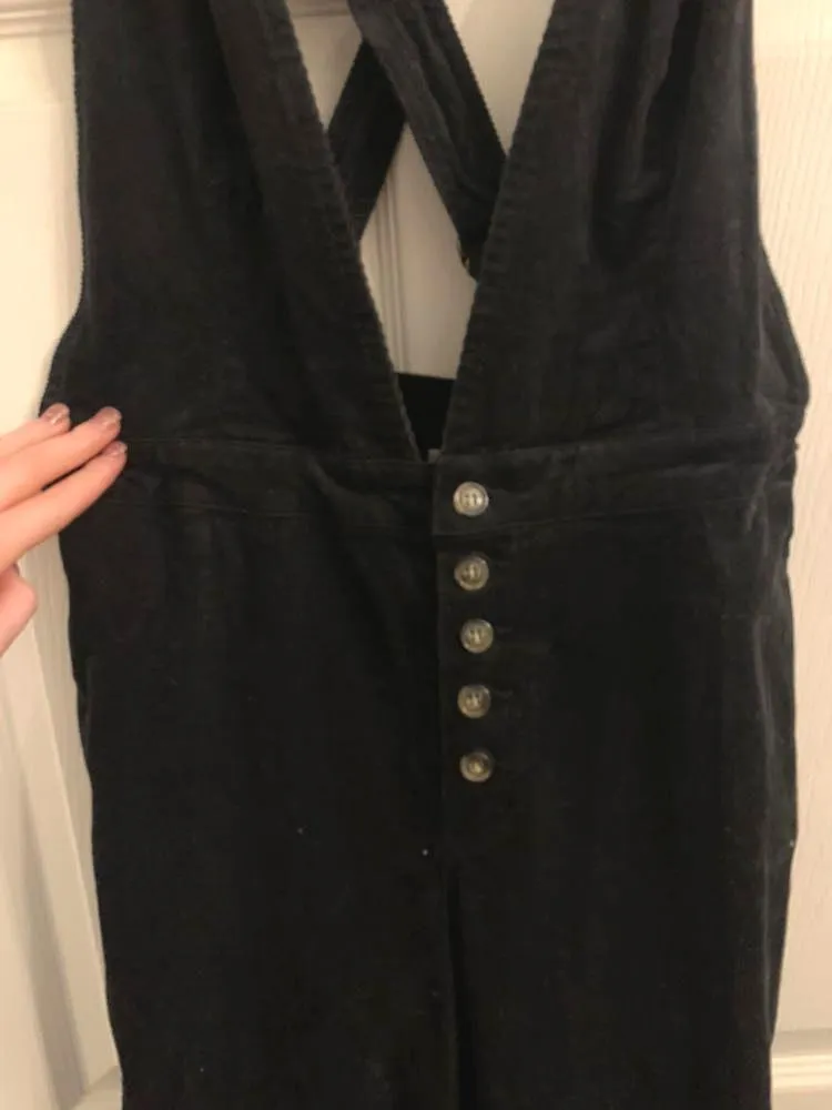 Boutique Black Flare Leg Overall - Image 5