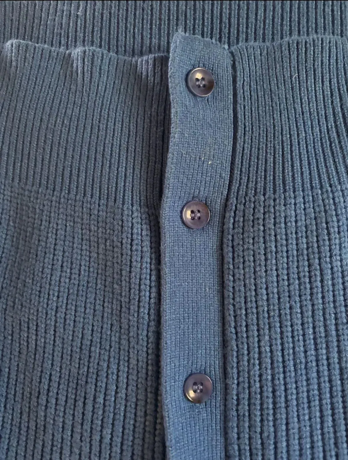 Deluc Blue Sweater Knit Size large Warm - Image 3