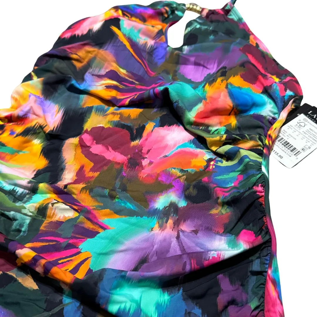 LAUREN RALPH LAUREN Jungle Paradise Tankini Swim Top Hipster Bottom Set NWT 6 4 - Image 8