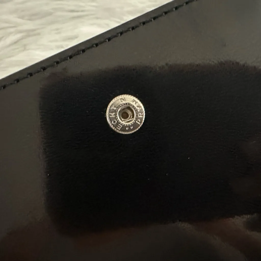 Abas Bifold‎ Black Leather Snap Wallet - Image 6